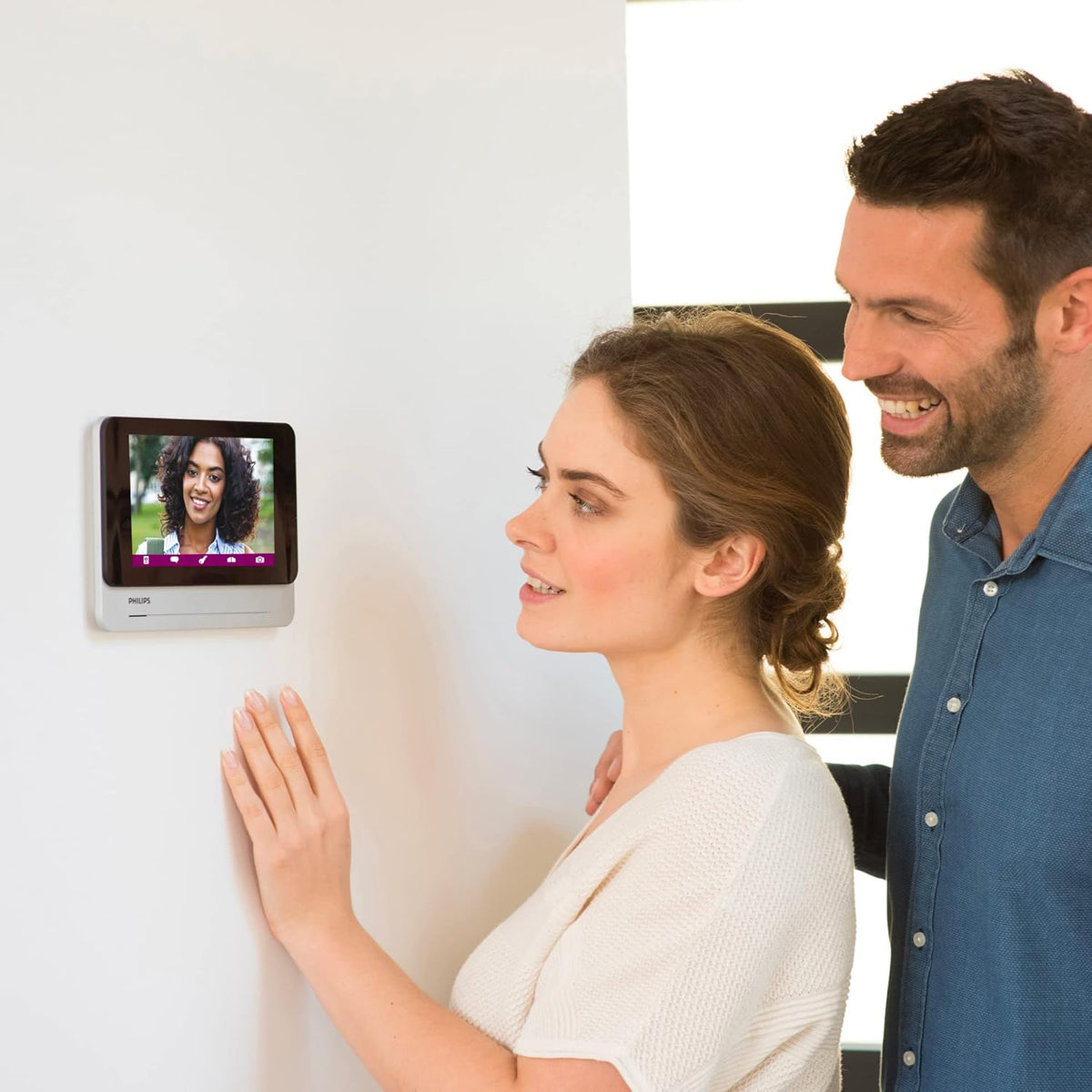 Philips - Visiophone connecté smartphone - WelcomeEye Connect 2 - Philips - 531036 - Philips WelcomeEye Connect 2 (version améliorée)