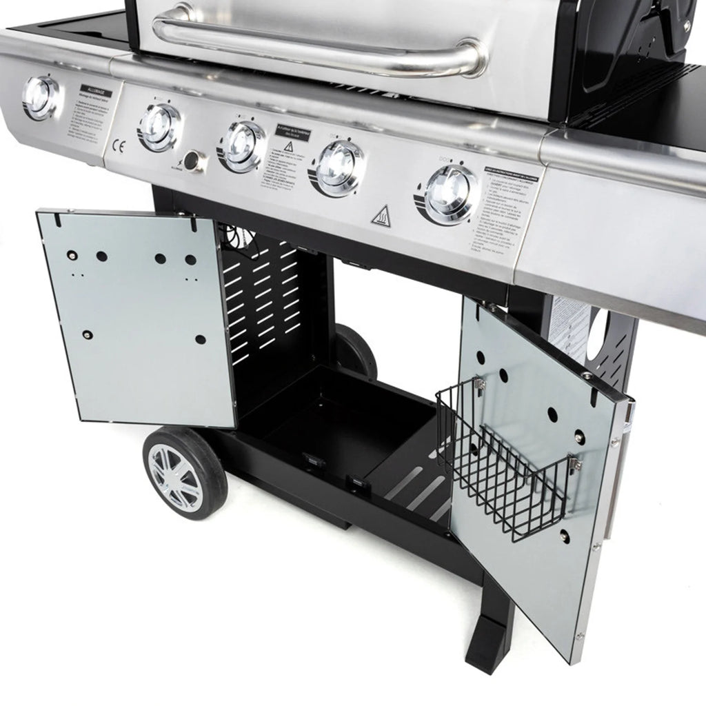 Barbecue au gaz BRISBANE - 4 br?leurs 14kW + réchaud Somagic