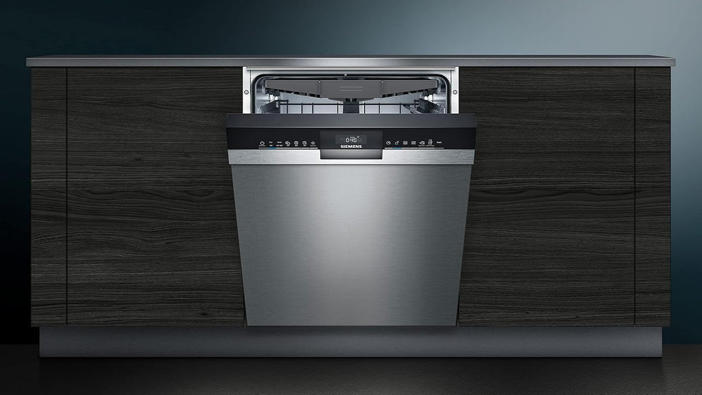 Siemens SN43ES14VE, iQ300 Lave-vaisselle intelligent, lave-vaisselle sous meuble avec tiroir à couverts, 60 cm, ouverture automatique de la porte grace à AutoOpen dry, particulièrement silencieux avec