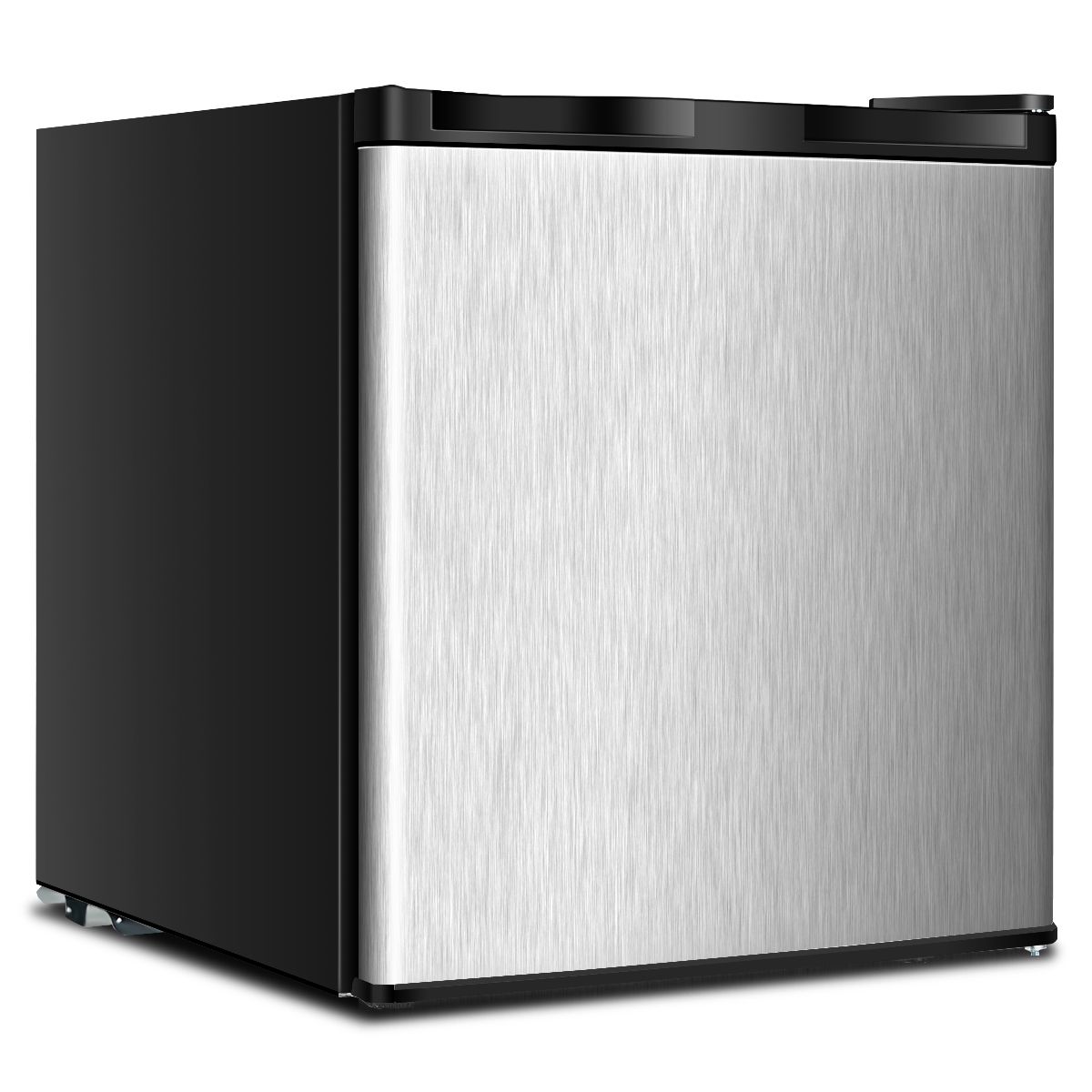 Mini Congélateur Vertical Capacité 31,1 L Porte Réversible en Acier Inoxydable Contr?le Mécanique Température Réglable